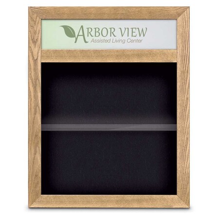 United Visual Products Outdoor Enclosed Combo Board, 42"x32", Satin Frame/Green & Keylime UVCB4232OD-GREEN-KEYLIME